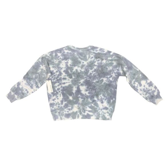 LACAUSA Anthropology, Women’s Blue Gray Tie Dye Oversized Sweater, Small, NWT - Picture 4 of 7